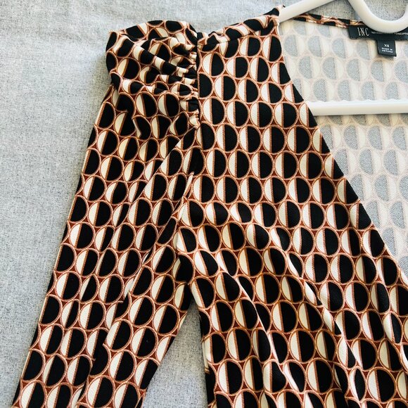 Printed Surplice Puff-Sleeve Tied Top - Picture 4 of 6